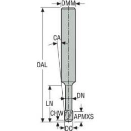 170030.0-MEGA-64 Fréza monolitní karbidová Jabro HPM  • Vtools.cz