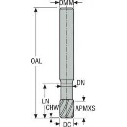 170120.0-MEGA-64 Fréza monolitní karbidová Jabro HPM  • Vtools.cz