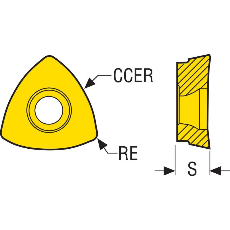 218.19-100T-MD08-LF CBN200 Destičky (VBD) pro frézování CBN pájené • Vtools.cz