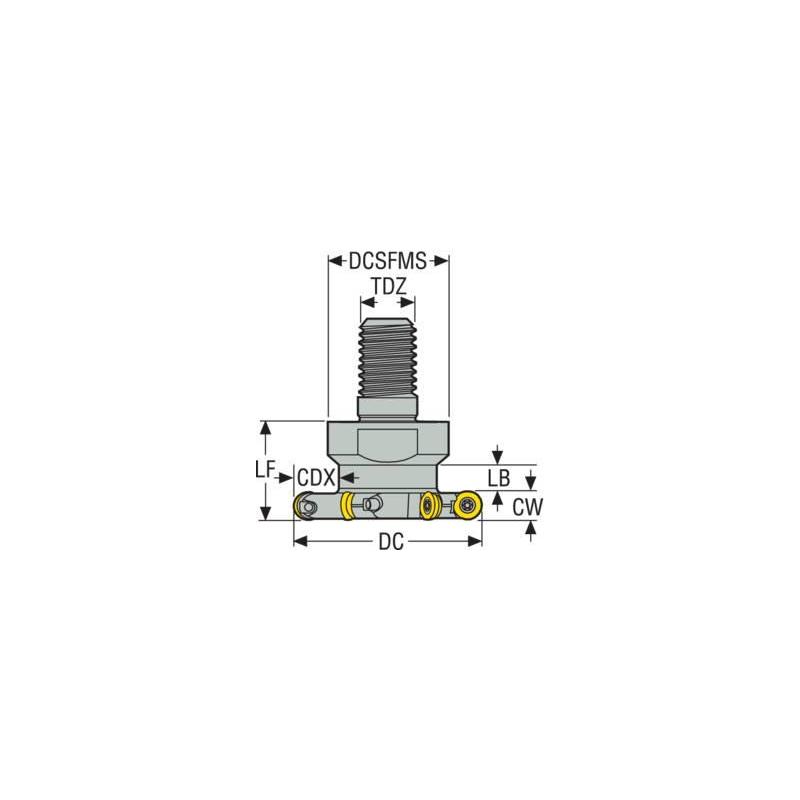 R335.29-2.00-16RE-6N-R4 Fréza (těleso) kopírovací • Vtools.cz