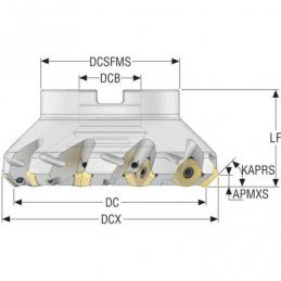 R220.53-0080-15-6A Fréza (těleso) Quattromill pro čelní frézování  • Vtools.cz
