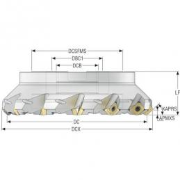 R220.53-8160-15-10 Fréza (těleso) Quattromill pro čelní frézování  • Vtools.cz