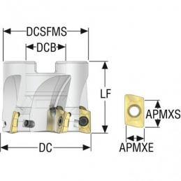 R220.69-0052-12-5AN Fréza (těleso) Turbo pro rohové frézování  • Vtools.cz