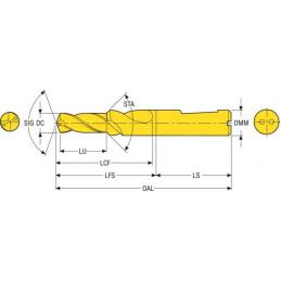SD203A-C45-5.1-16.5-8R5 Vrták monolitní Feedmax SD2xx • Vtools.cz