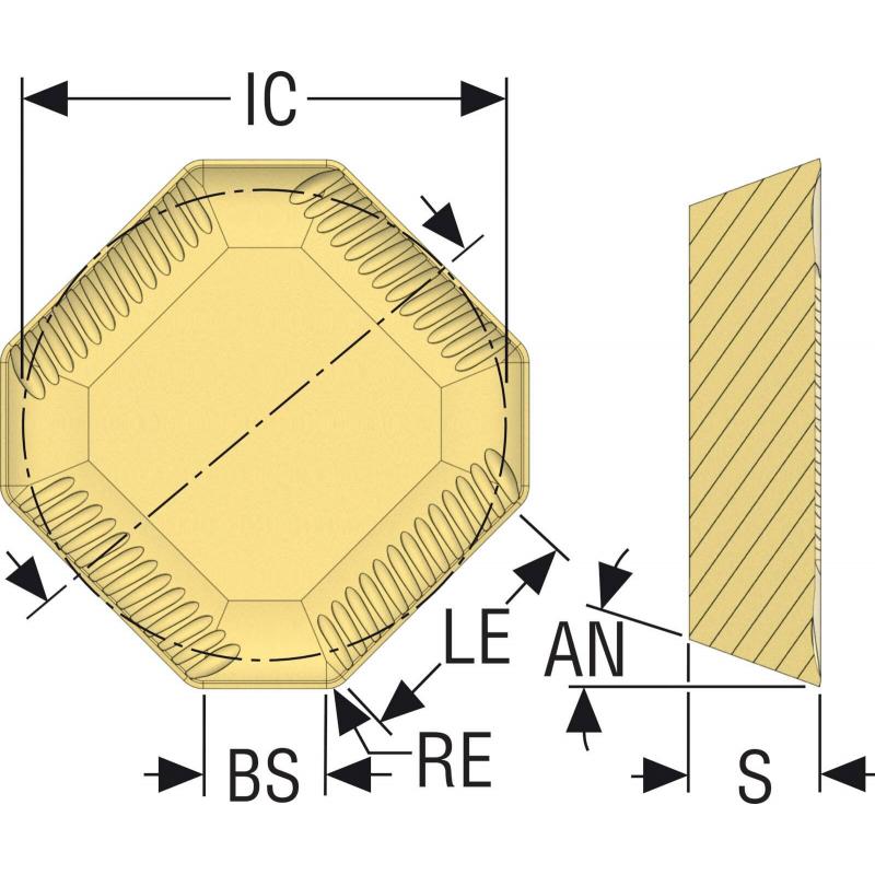 SEKR1303AFTN-ME13 F40M Destičky (VBD) pro frézování ISO   • Vtools.cz