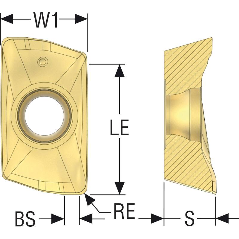XOMX120416TR-MD13 F40M Destičky (VBD) pro rohové frézy Turbo   • Vtools.cz