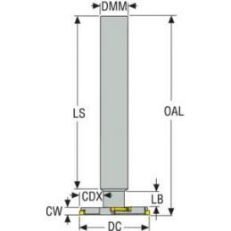 R335.19-2550.0-06.2 Fréza (těleso) kotoučová 335.19  • Vtools.cz