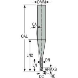 403ML005R005-MEGA-T Fréza monolitní karbidová Jabro Mini  • Vtools.cz