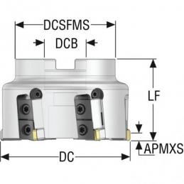 R220.68-04.00-T11C-6 Fréza (těleso) pro destičky (VBD) z pokročilých materiálů  • Vtools.cz