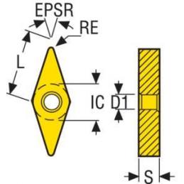 VNGG160408-M1 TS2000 Destičky (VBD) pro soustružení ISO-P • Vtools.cz