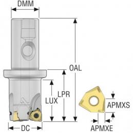 R217.96-3240.3S-08-3A Fréza (těleso) Square 6 pro rohové frézování • Vtools.cz