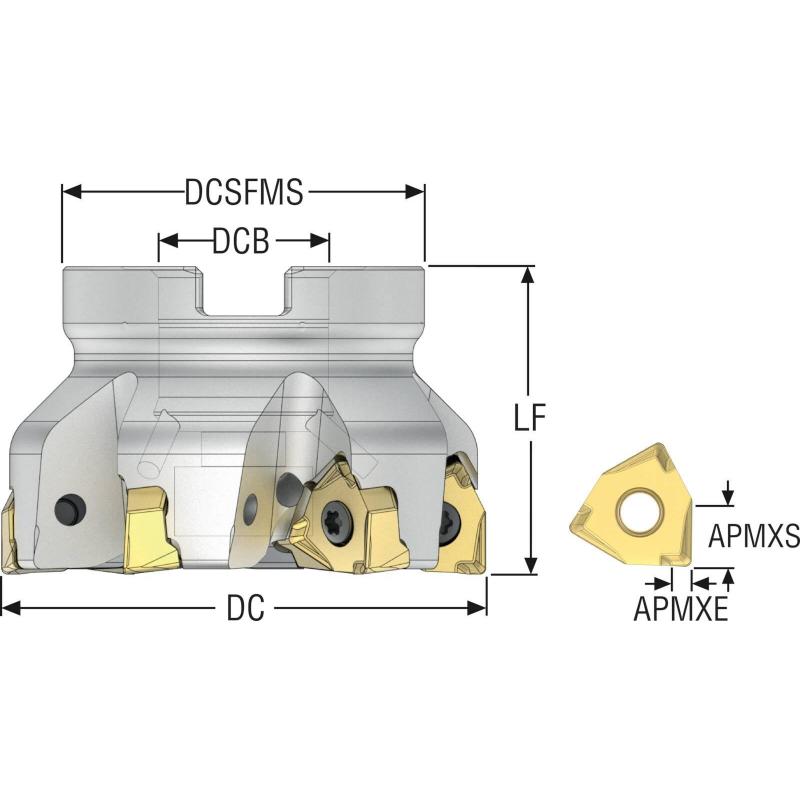 R220.96-0063-08-4A Fréza (těleso) Square 6 pro rohové frézování • Vtools.cz