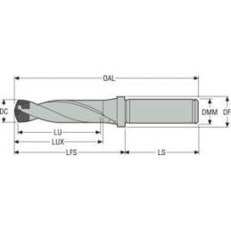 SD403-16.00/16.99-51-0750R1 Vrták korunkový Crownloc  • Vtools.cz