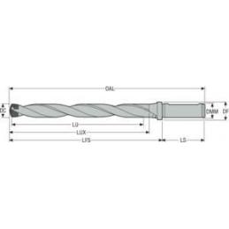 SD408-19.00/19.99-160-0750R7 Vrták korunkový Crownloc  • Vtools.cz