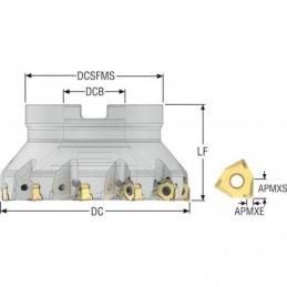 R220.96-05.00-08-11A Fréza (těleso) Square 6 pro rohové frézování • Vtools.cz