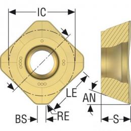 SEMX1505AFTN-MD20 MP3000 Destičky (VBD) pro čelní frézy Quattromill   • Vtools.cz