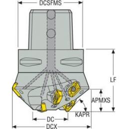C6-R217.49-032-28-XO12-60.3A Fréza (těleso) Turbo pro rohové frézování  • Vtools.cz