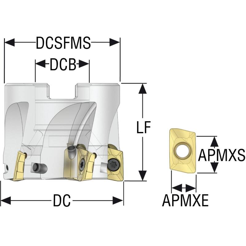 R220.69-0050-12-5AN Fréza (těleso) Turbo pro rohové frézování  • Vtools.cz