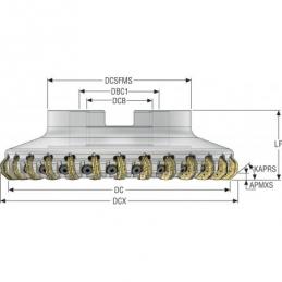 R220.48-8200-09-24M Fréza (těleso) Octomill pro čelní frézování • Vtools.cz
