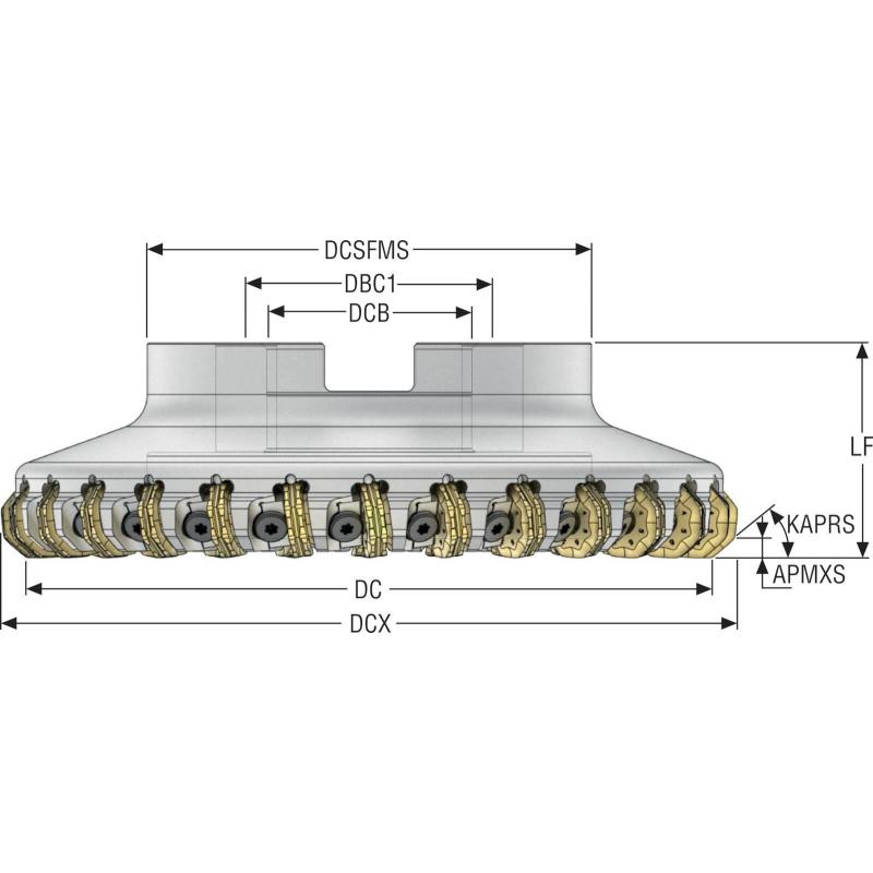 R220.48-8200-09-24M Fréza (těleso) Octomill pro čelní frézování • Vtools.cz