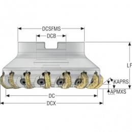 R220.48-05.00-09-15M Fréza (těleso) Octomill pro čelní frézování • Vtools.cz