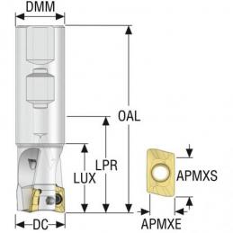 R217.69-01.00-3-12-3AN Fréza (těleso) Turbo pro rohové frézování  • Vtools.cz