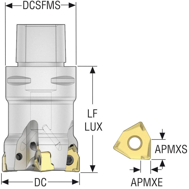 C5-R217.96-054-08-4A Fréza (těleso) Square 6 pro rohové frézování • Vtools.cz