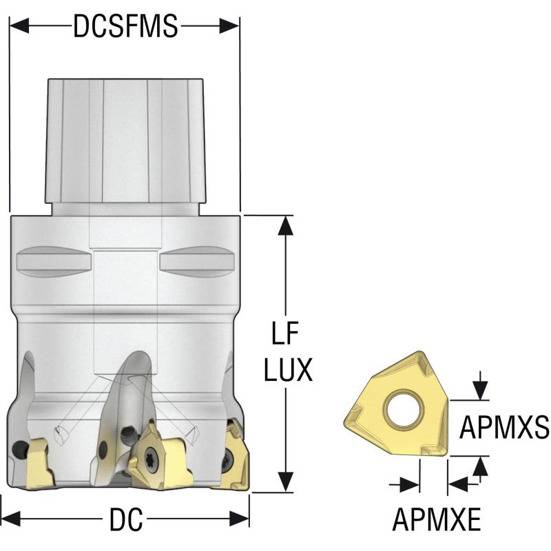 C5-R217.96-054-08-5A Fréza (těleso) Square 6 pro rohové frézování • Vtools.cz