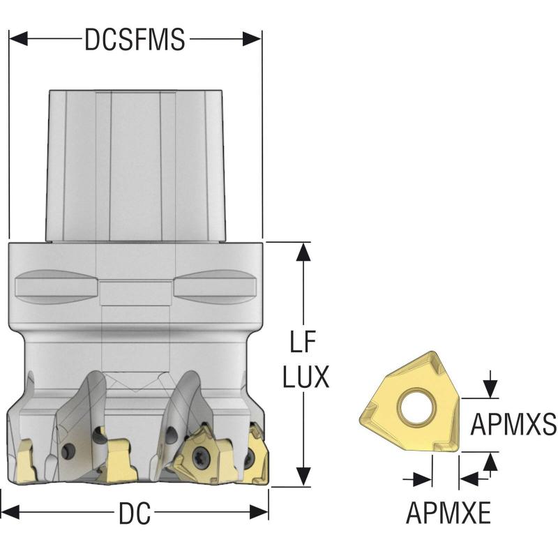 C6-R217.96-080-08-9A Fréza (těleso) Square 6 pro rohové frézování • Vtools.cz