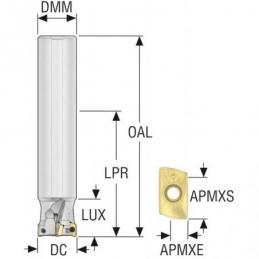 R217.69-1616.0-06-4AN Fréza (těleso) Turbo pro rohové frézování  • Vtools.cz