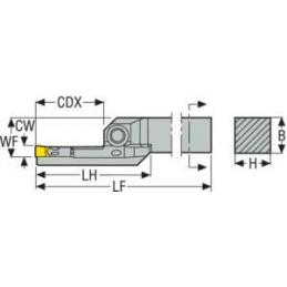 CFOR10004D-L19.78.00-JET Držák pro soustružení, Jetstream Tooling  • Vtools.cz