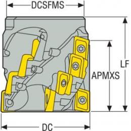 R220.69-00050-033-12.4AN Fréza (těleso) Turbo pro rohové frézování  • Vtools.cz