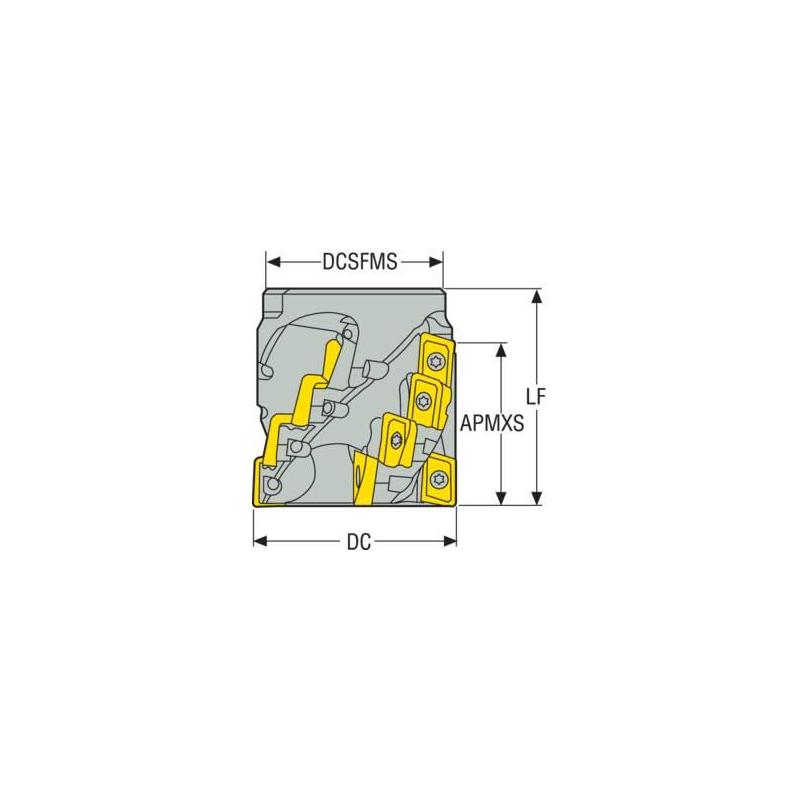 R220.69-00050-033-12.4AN Fréza (těleso) Turbo pro rohové frézování  • Vtools.cz