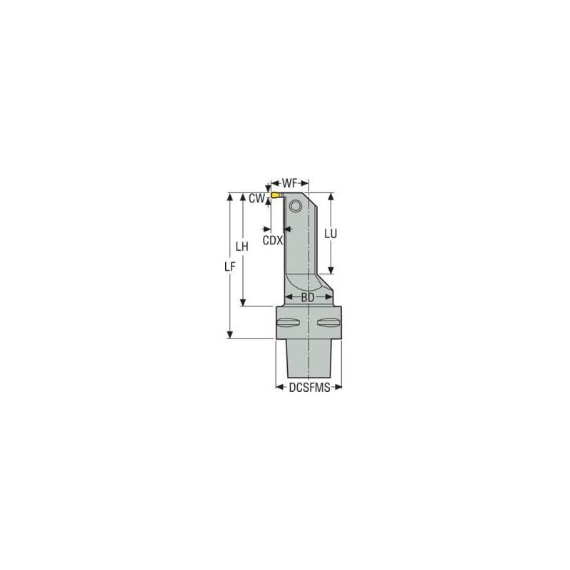 C5-CGFL-24090-1606 Držák pro soustružení, Seco-Capto  • Vtools.cz