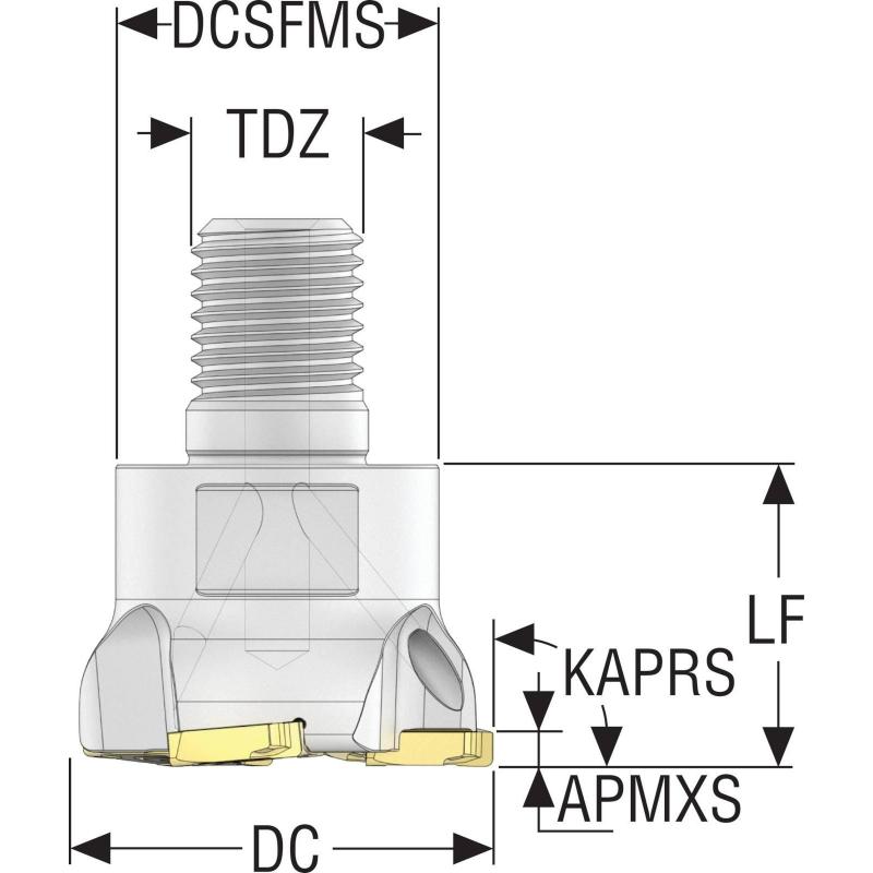 R230.19-1640.RE-SN1203-3A Fréza (těleso) • Vtools.cz
