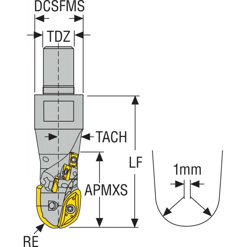 R218.24-12R080.RE-028-06.2A Fréza (těleso) kopírovací • Vtools.cz