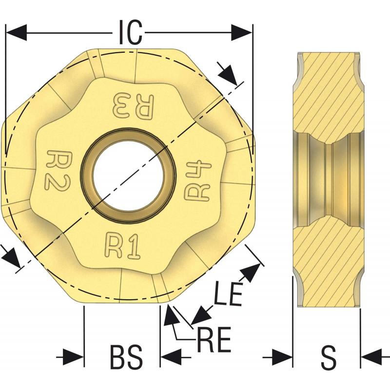 ONEU090520ZZTN4-M14 MK1500 Destičky (VBD) pro čelní frézy Octomill   • Vtools.cz