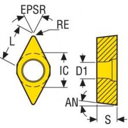 DCMT11T302-F1 TP1030 Destičky (VBD) pro soustružení ISO-S • Vtools.cz