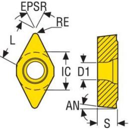 DCMX11T308W-F1 TP1020 Destičky (VBD) pro soustružení ISO-S • Vtools.cz