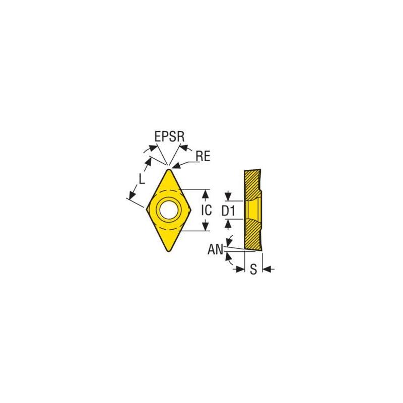 DCGT11T304-MF2 CP500 Destičky (VBD) pro soustružení ISO-S • Vtools.cz