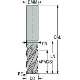 JHP770200E2R310.0Z4A-SIRA Fréza monolitní karbidová Jabro HPM  • Vtools.cz