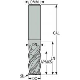 JHP780250E2R080.0Z4-M64 Fréza monolitní karbidová Jabro HPM  • Vtools.cz