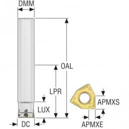 R217.96-2525.0-04-5A Fréza (těleso) Square 6 pro rohové frézování • Vtools.cz