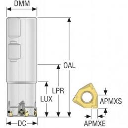 R217.96-3232.3-04-5A Fréza (těleso) Square 6 pro rohové frézování • Vtools.cz