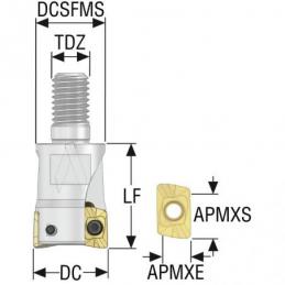 R217.69-0816.RE-10-2A Fréza (těleso) Turbo pro rohové frézování  • Vtools.cz