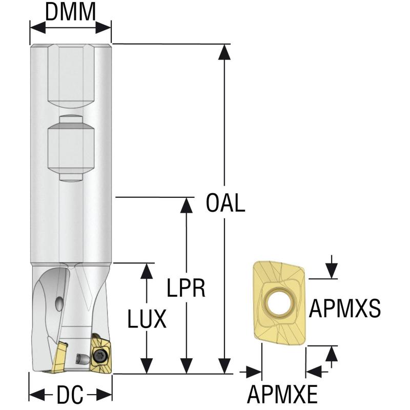 R217.69-2020.3-10-2A Fréza (těleso) Turbo pro rohové frézování  • Vtools.cz