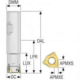 R217.96-00.75-3-04-3A Fréza (těleso) Square 6 pro rohové frézování • Vtools.cz