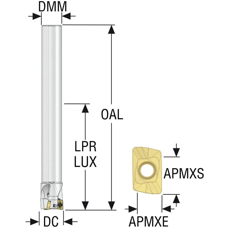 R217.69-00.87-0-10-3A Fréza (těleso) Turbo pro rohové frézování  • Vtools.cz