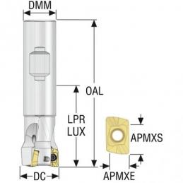 R217.69-00.87-3-10-3A Fréza (těleso) Turbo pro rohové frézování  • Vtools.cz