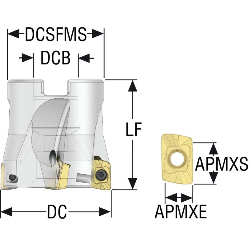 R220.69-01.50-10-6A Fréza (těleso) Turbo pro rohové frézování  • Vtools.cz